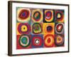 Squares with Concentric Circ-Wassily Kandinsky-Framed Art Print