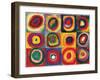 Squares with Concentric Circ-Wassily Kandinsky-Framed Art Print