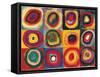 Squares with Concentric Circ-Wassily Kandinsky-Framed Stretched Canvas