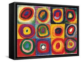 Squares with Concentric Circ-Wassily Kandinsky-Framed Stretched Canvas