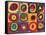 Squares with Concentric Circ-Wassily Kandinsky-Framed Stretched Canvas