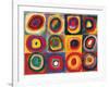 Squares with Concentric Circ-Wassily Kandinsky-Framed Art Print