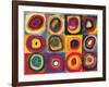 Squares with Concentric Circ-Wassily Kandinsky-Framed Art Print