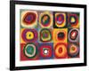 Squares with Concentric Circ-Wassily Kandinsky-Framed Art Print