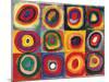 Squares with Concentric Circ-Wassily Kandinsky-Mounted Art Print