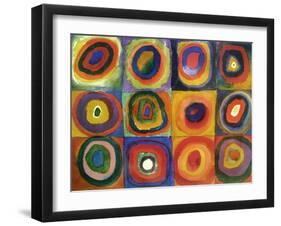 Squares with Concentric Circles-Wassily Kandinsky-Framed Giclee Print