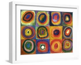 Squares with Concentric Circles-Wassily Kandinsky-Framed Giclee Print