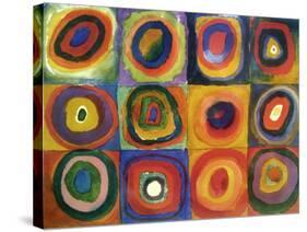 Squares with Concentric Circles-Wassily Kandinsky-Stretched Canvas