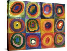 Squares with Concentric Circles-Wassily Kandinsky-Stretched Canvas