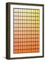 Squares with Gradated Orange to Yellow-null-Framed Art Print