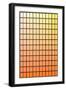 Squares with Gradated Orange to Yellow-null-Framed Art Print