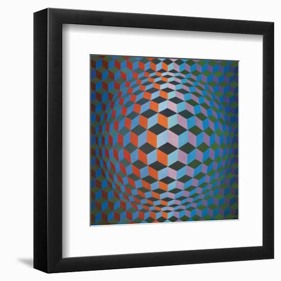 Squares-Victor Vasarely-Framed Premium Giclee Print