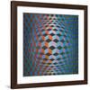 Squares-Victor Vasarely-Framed Premium Giclee Print