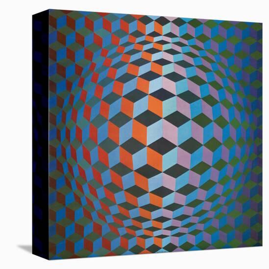 Squares-Victor Vasarely-Stretched Canvas