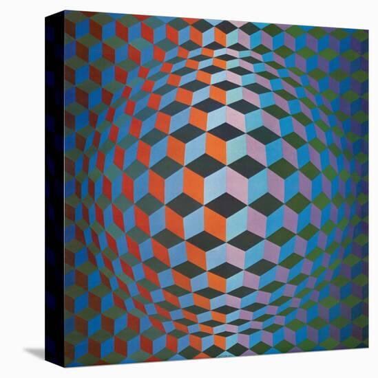 Squares-Victor Vasarely-Stretched Canvas