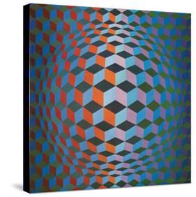 Squares-Victor Vasarely-Stretched Canvas