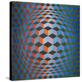 Squares-Victor Vasarely-Stretched Canvas