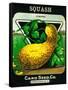 Squash Seed Packet-Lantern Press-Framed Stretched Canvas