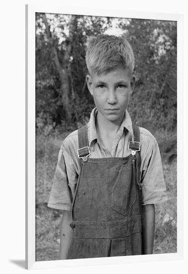 Squatter Boy-Dorothea Lange-Framed Art Print