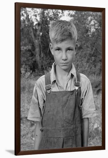 Squatter Boy-Dorothea Lange-Framed Art Print