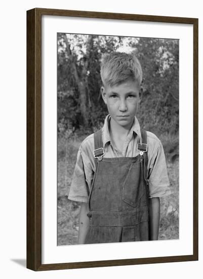 Squatter Boy-Dorothea Lange-Framed Art Print