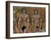 Squatting Women, 1918-Egon Schiele-Framed Giclee Print