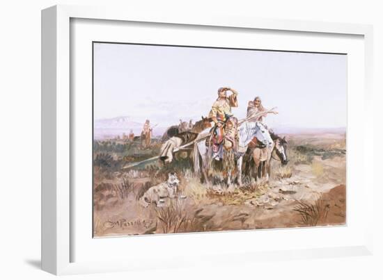 Squaws Moving Camp-Soren Emil Carlsen-Framed Giclee Print