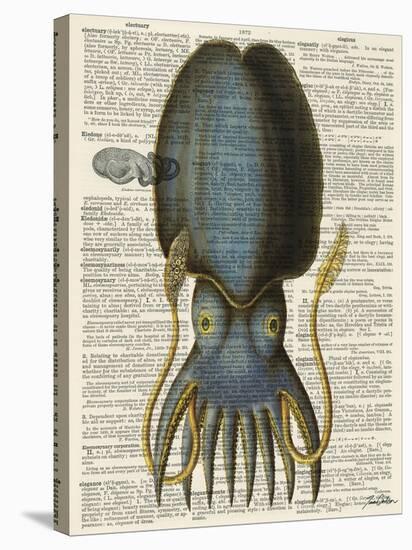 Squid 1-Tina Carlson-Stretched Canvas