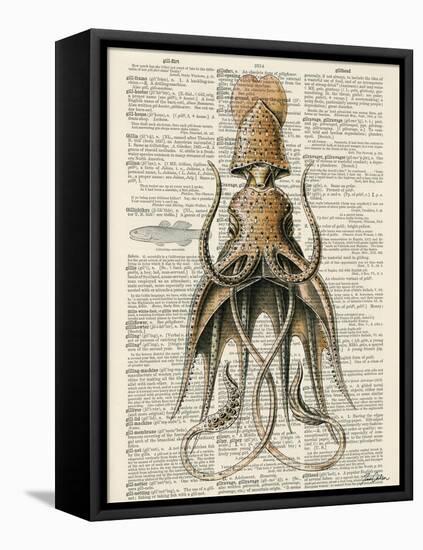 Squid 2-Tina Carlson-Framed Stretched Canvas