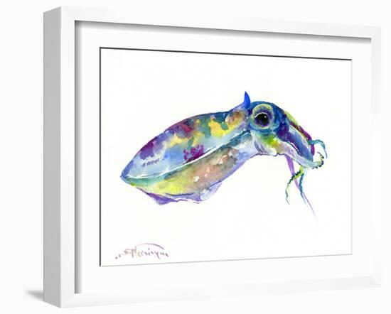 Squid-Suren Nersisyan-Framed Art Print