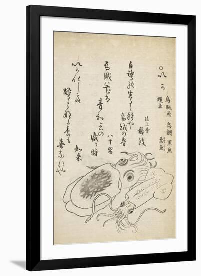 Squid-Katsuma Ryusai-Framed Giclee Print