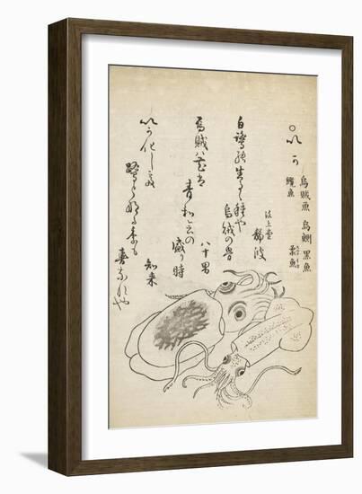 Squid-Katsuma Ryusai-Framed Giclee Print