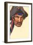 Squinting Pirate-null-Framed Art Print