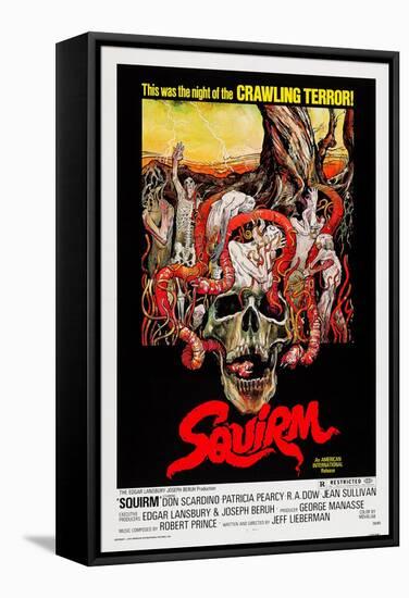 Squirm-null-Framed Stretched Canvas