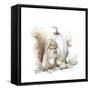 Squirrel and Pumpkin I-Patricia Pinto-Framed Stretched Canvas