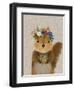 Squirrel Bohemian-Fab Funky-Framed Art Print