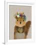 Squirrel Bohemian-Fab Funky-Framed Art Print