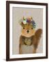 Squirrel Bohemian-Fab Funky-Framed Art Print