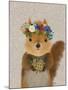 Squirrel Bohemian-Fab Funky-Mounted Art Print