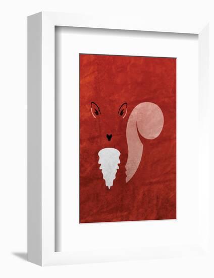 Squirrel - Jethro Wilson Contemporary Wildlife Print-Jethro Wilson-Framed Giclee Print