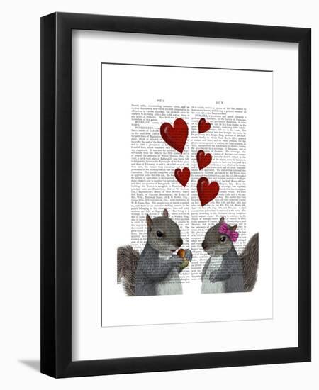 Squirrel Love-Fab Funky-Framed Art Print