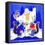 Squirrel Meeting - Child Life-Marie A. Lawson-Framed Stretched Canvas