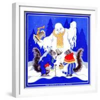 Squirrel Meeting - Child Life-Marie A. Lawson-Framed Giclee Print