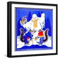 Squirrel Meeting - Child Life-Marie A. Lawson-Framed Giclee Print