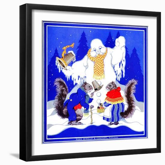 Squirrel Meeting - Child Life-Marie A. Lawson-Framed Giclee Print