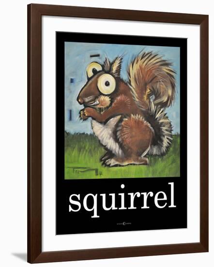 Squirrel Poster-Tim Nyberg-Framed Giclee Print