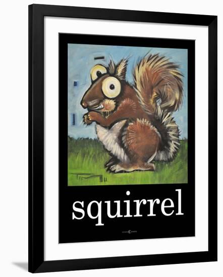 Squirrel Poster-Tim Nyberg-Framed Giclee Print