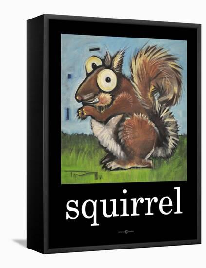 Squirrel Poster-Tim Nyberg-Framed Stretched Canvas