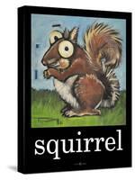 Squirrel Poster-Tim Nyberg-Stretched Canvas