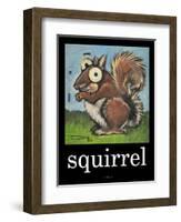 Squirrel Poster-Tim Nyberg-Framed Giclee Print